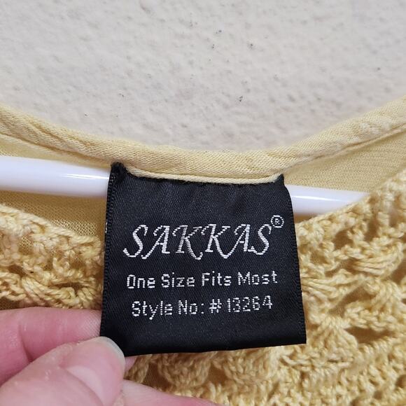 Sakkas Mia Butterfly Colorblock Caftan Dress Hi Low Multicolor One Size - Picture 7 of 7